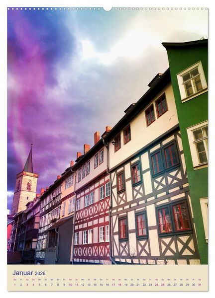 Produktbild: ERFURT total cool (Wandkalender 2026 DIN A2 hoch), CALVENDO Monatskalender