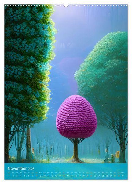 Produktbild: Nature's Stitches (High Quality Premium Wall Calendar 2026 DIN A2 portrait),CALVENDO 12 Month Wall Calendar