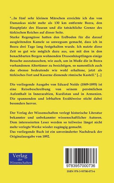 Produktbild: Reise nach Innerarabien, Kurdistan und Armenien
