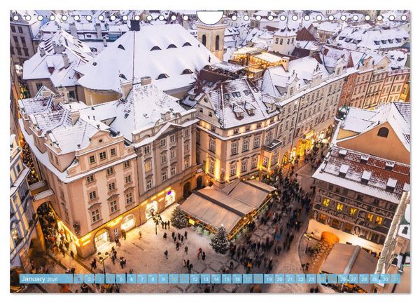 Produktbild: Winter in Prague (Wall Calendar 2026 DIN A4 landscape), CALVENDO 12 Month Wall Calendar