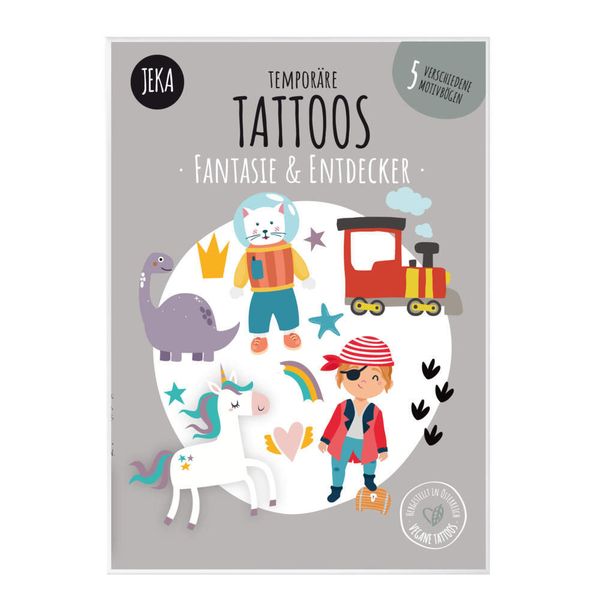 Produktbild: Tempor&auml;re Tattoos Fantasie & Entdecker