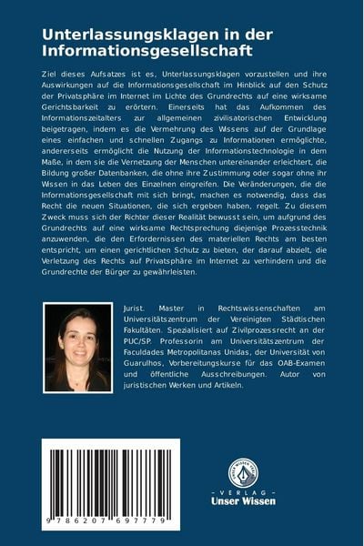 Produktbild: Unterlassungsklagen in der Informationsgesellschaft