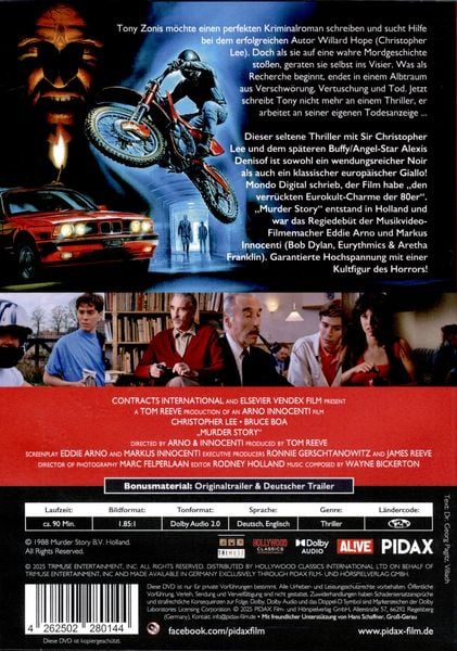 Produktbild: Murder Story - Ein t&ouml;dliches Geheimnis / Packender Eurokult-Thriller mit Sir Christopher Lee (Pidax Film-Klassiker)