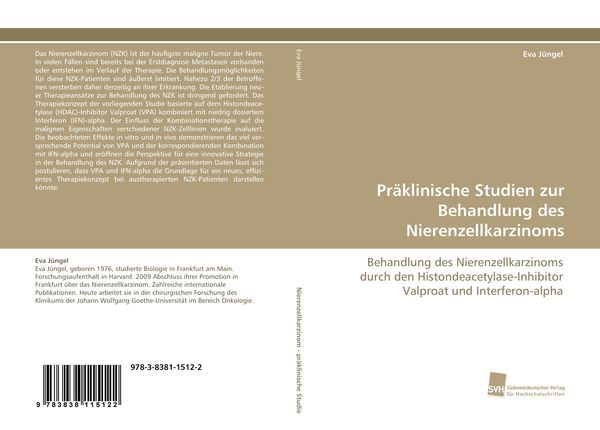 Produktbild: Pr&auml;klinische Studien zur Behandlung des Nierenzellkarzinoms