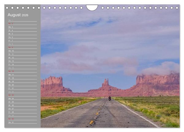 Produktbild: Biker Paradies - Die Canyons der USA (Wandkalender 2026 DIN A4 quer), CALVENDO Monatskalender