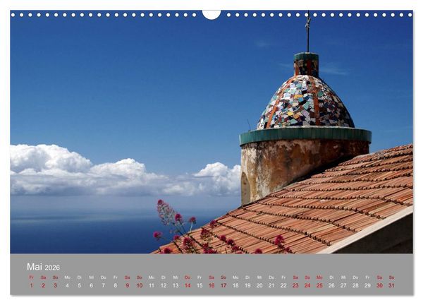 Produktbild: Traumlandschaft am Mittelmeer: Die Amalfik&uuml;ste (Wandkalender 2026 DIN A3 quer), CALVENDO Monatskalender
