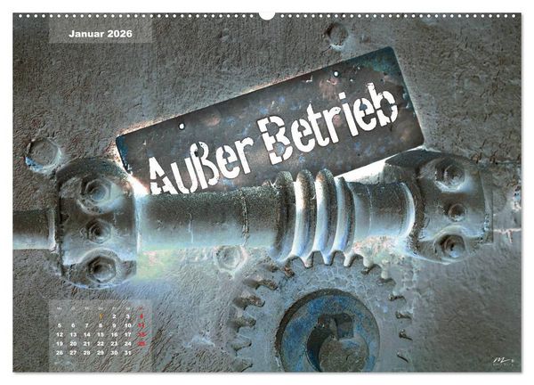 Produktbild: AUSSER BETRIEB - Industriekultur mit PopArt-Einfl&uuml;ssen (Wandkalender 2026 DIN A2 quer), CALVENDO Monatskalender
