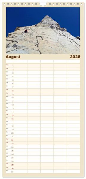 Produktbild: Familienplaner 2026 - Gipfelabenteuer - wenn der Berg ruft mit 5 Spalten (Wandkalender, 21 x 45 cm) CALVENDO