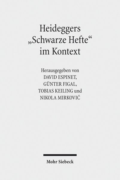Produktbild: Heideggers 'Schwarze Hefte' im Kontext
