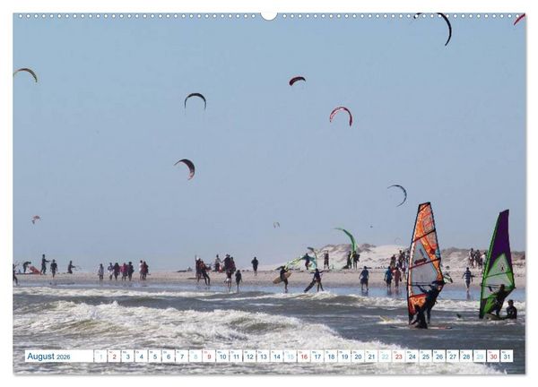 Produktbild: Kitesurfen - Wind und Wellen (Wandkalender 2026 DIN A2 quer), CALVENDO Monatskalender