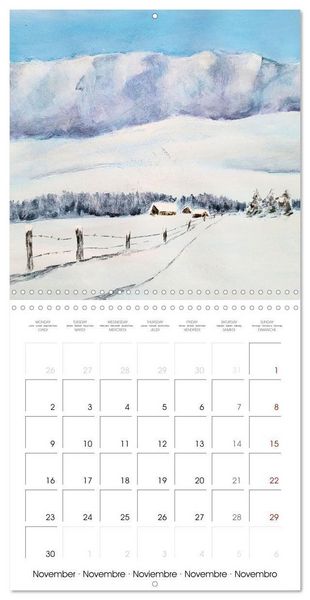 Produktbild: Winter paintings (Wall Calendar 2026 12 &times; 12 Inch) CALVENDO 12 Month Wall Calendar
