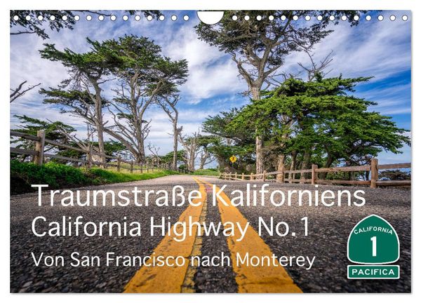 Produktbild: Traumstra&szlig;e Kaliforniens - California Highway No.1 (Wandkalender 2026 DIN A4 quer), CALVENDO Monatskalender