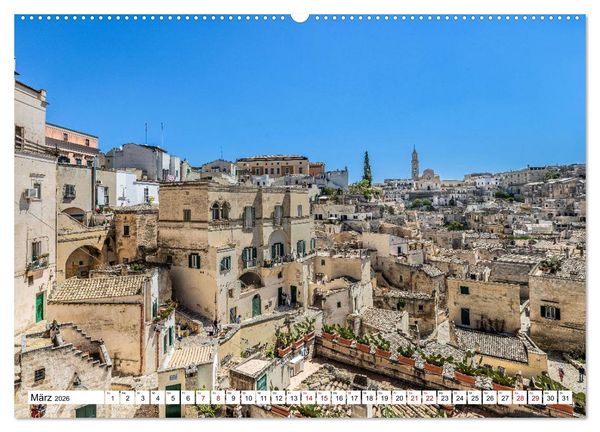 Produktbild: Matera - Die Stadt der Sassi (hochwertiger Premium Wandkalender 2026 DIN A2 quer), Kunstdruck in Hochglanz