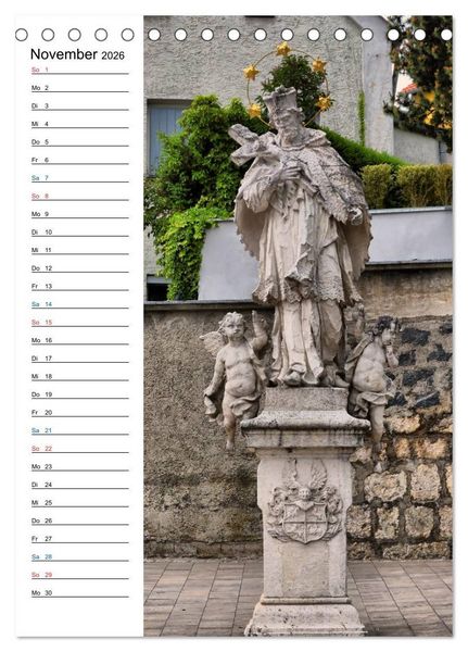 Produktbild: Nepomuk - Der Br&uuml;ckenheilige (Tischkalender 2026 DIN A5 hoch), CALVENDO Monatskalender