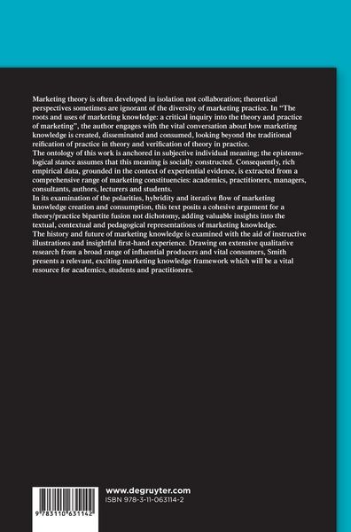 Produktbild: The Roots and Uses of Marketing Knowledge
