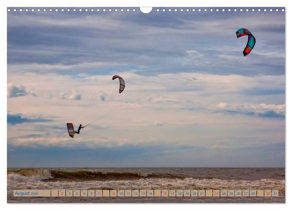 Produktbild: Kitesurfen - &uuml;ber den Wellen (Wandkalender 2026 DIN A3 quer), CALVENDO Monatskalender