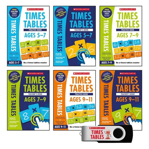 Produktbild: National Curriculum Times Tables Classroom Pack (6 books + USB)