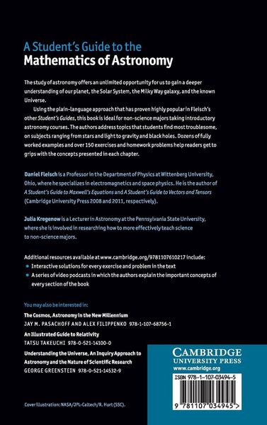 Produktbild: A Student's Guide to the Mathematics of Astronomy