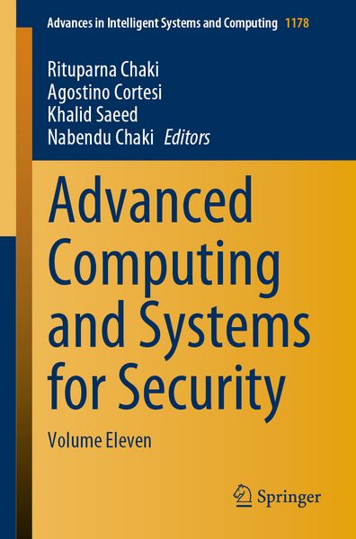 Produktbild: Advanced Computing and Systems for Security