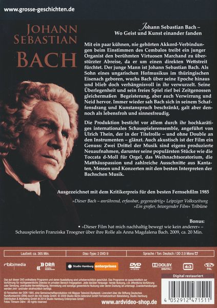 Produktbild: Johann Sebastian Bach - Grosse Geschichten [2 DVDs]