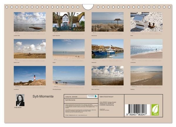 Produktbild: Sylt-Momente (Wandkalender 2026 DIN A4 quer), CALVENDO Monatskalender