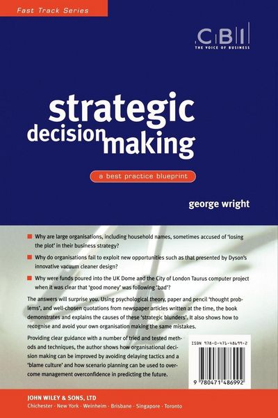 Produktbild: Strategic Decision Making: A Best Practice Blueprint