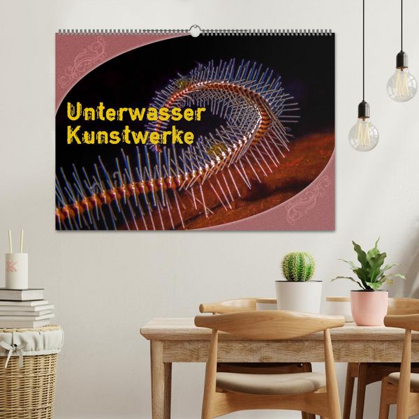 Produktbild: Unterwasser Kunstwerke (Wandkalender 2026 DIN A2 quer), CALVENDO Monatskalender