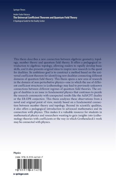 Produktbild: The Universal Coefficient Theorem and Quantum Field Theory