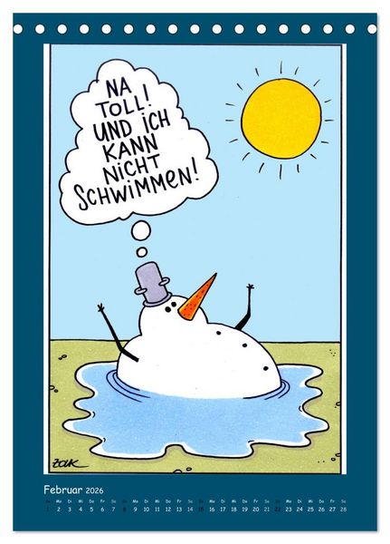 Produktbild: Na Toll! Comics von Martin Zak (Tischkalender 2026 DIN A5 hoch), CALVENDO Monatskalender