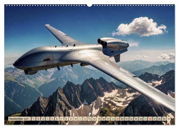 Produktbild: Drohnen - Weltweit (Wandkalender 2027 DIN A2 quer), CALVENDO Monatskalender