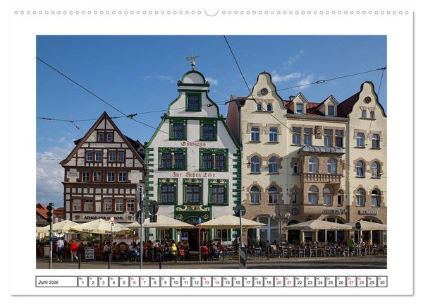 Produktbild: Erfurt (hochwertiger Premium Wandkalender 2026 DIN A2 quer), Kunstdruck in Hochglanz