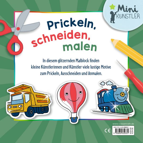 Produktbild: Mein erster Glitzer-Malspaß zum Schneiden und Prickeln