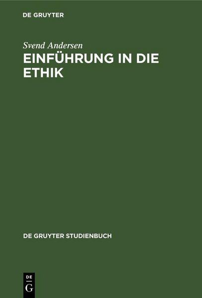 Produktbild: Einf&uuml;hrung in die Ethik