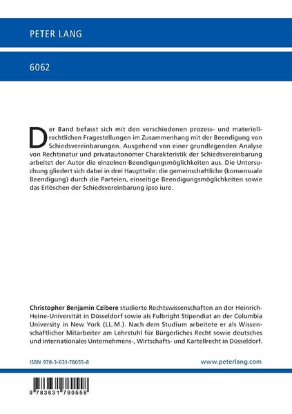 Produktbild: Die Beendigung von Schiedsvereinbarungen