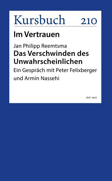 Produktbild: Das Verschwinden des Unwahrscheinlichen