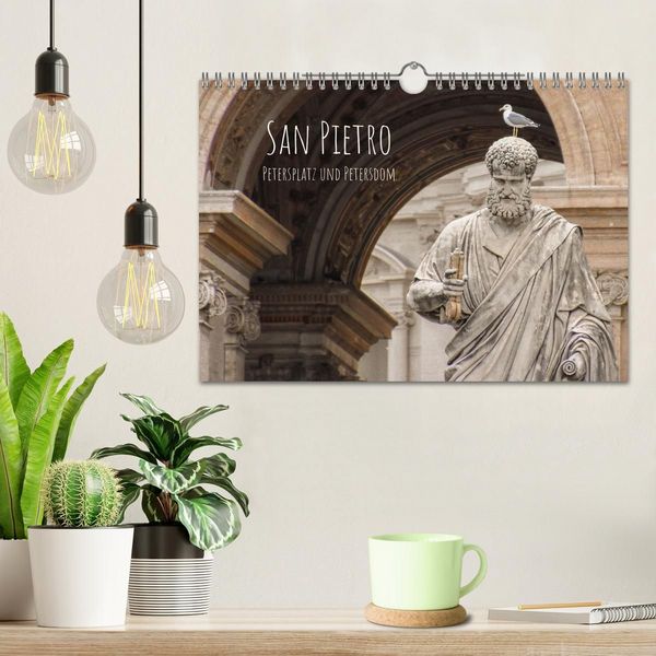 Produktbild: San Pietro - Petersplatz und Petersdom (Wandkalender 2027 DIN A4 quer), CALVENDO Monatskalender