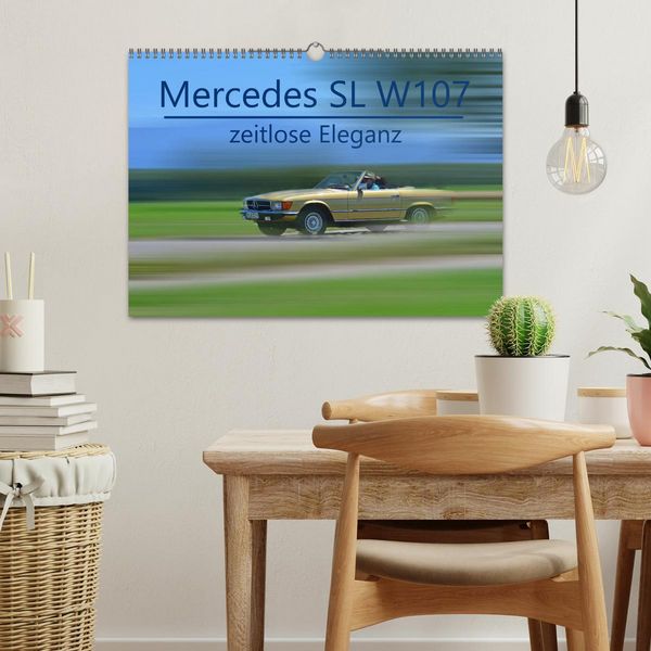 Produktbild: Mercedes SL W107 - zeitlose Eleganz (Wandkalender 2026 DIN A3 quer), CALVENDO Monatskalender