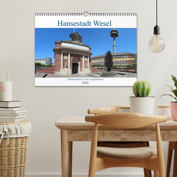 Produktbild: Hansestadt Wesel - Impressionen vom Niederrhein (Wandkalender 2026 DIN A3 quer), CALVENDO Monatskalender
