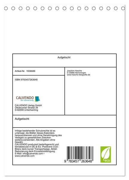 Produktbild: Aufgetischt (Tischkalender 2026 DIN A5 hoch), CALVENDO Monatskalender