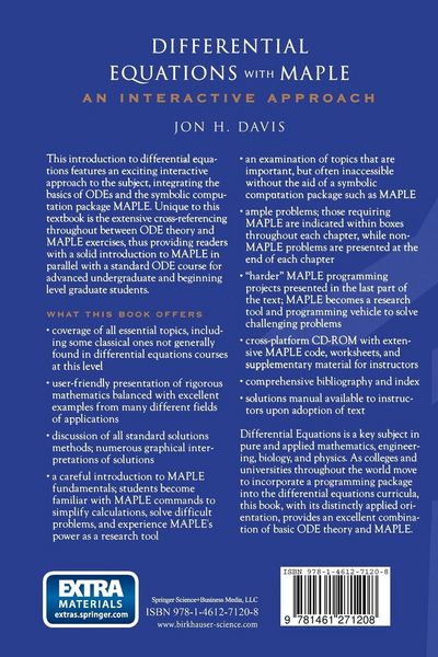Produktbild: Differential Equations with Maple