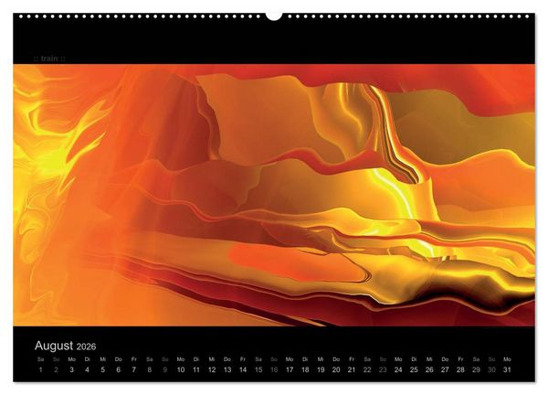 Produktbild: Abstrakte Kunst (hochwertiger Premium Wandkalender 2026 DIN A2 quer), Kunstdruck in Hochglanz