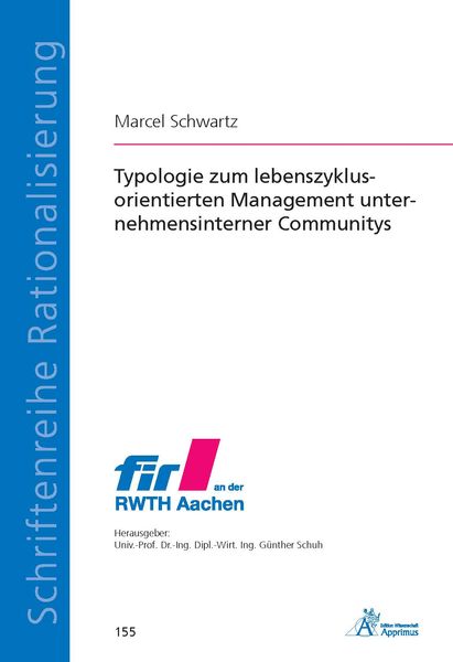 Produktbild: Typologie zum lebenszyklusorientierten Management unternehmensinterner Communitys