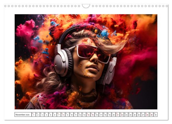 Produktbild: Konzert der Farben (Wandkalender 2026 DIN A3 quer), CALVENDO Monatskalender