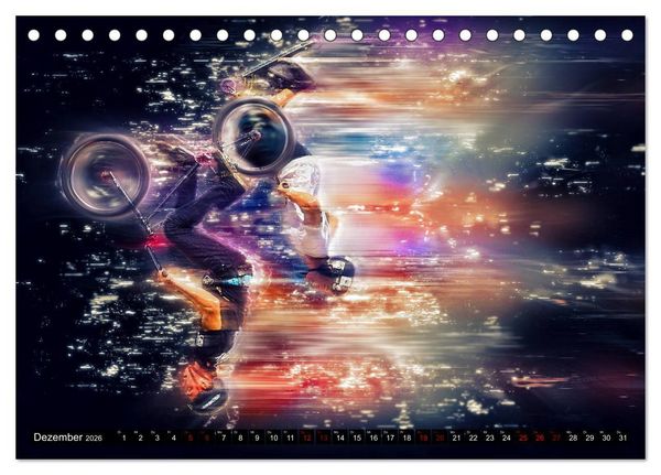 Produktbild: BMX Universum (Tischkalender 2026 DIN A5 quer), CALVENDO Monatskalender