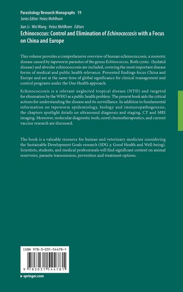 Produktbild: Echinococcus: Control and Elimination of Echinococcosis with a Focus on China and Europe