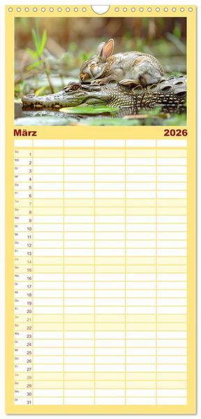 Produktbild: Familienplaner 2026 - Wenn Vertrauen siegt mit 5 Spalten (Wandkalender, 21 x 45 cm) CALVENDO