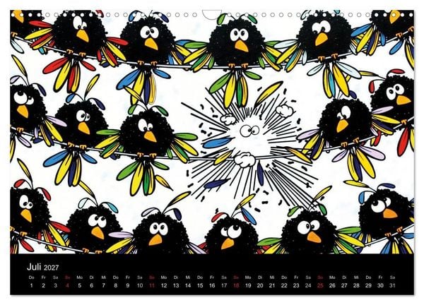 Produktbild: Humorvolle PopArt - Kunstkalender von Claudia Elsner (Wandkalender 2027 DIN A3 quer), CALVENDO Monatskalender