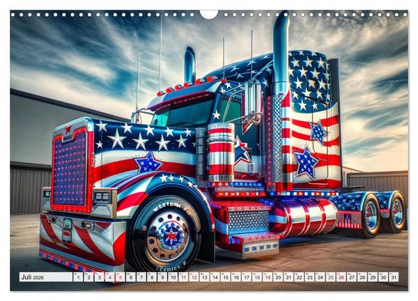 Produktbild: Faszination Truck: KI-Designs von Lack und Leistung (Wandkalender 2026 DIN A3 quer), CALVENDO Monatskalender