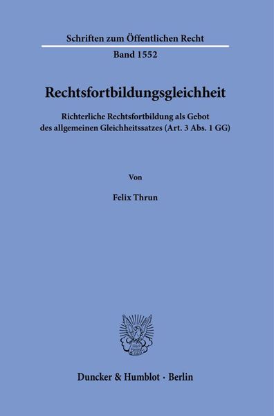 Produktbild: Rechtsfortbildungsgleichheit