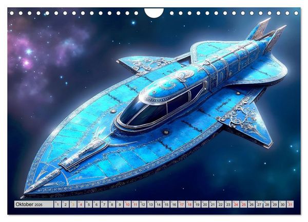 Produktbild: Kosmische Extravaganz (Wandkalender 2026 DIN A4 quer), CALVENDO Monatskalender